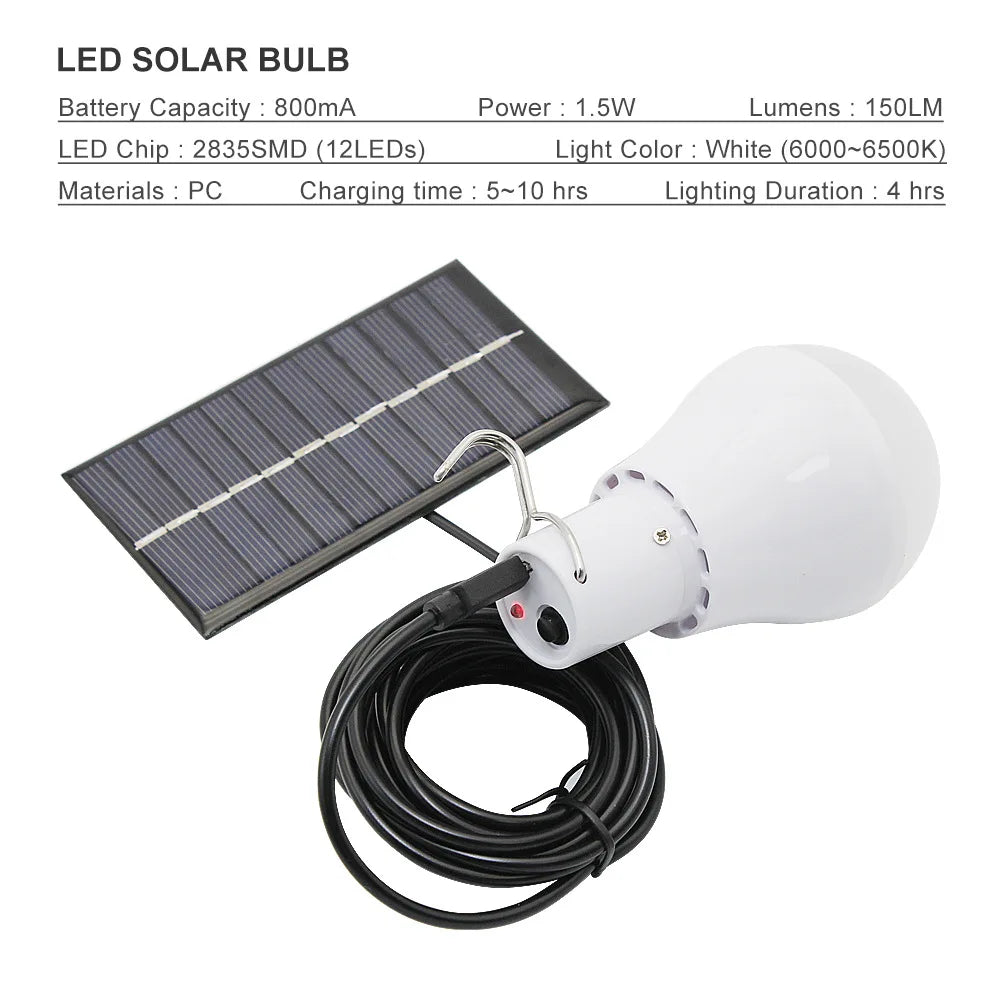 Portable Led Solar Energy Lamp USB 5W