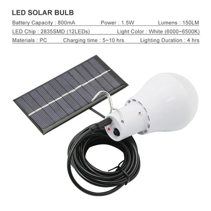 Portable Led Solar Energy Lamp USB 5W