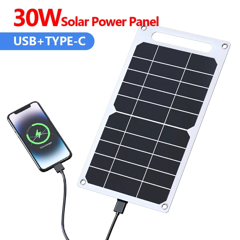 Solar Panel 30W 6.8V USB Type-C