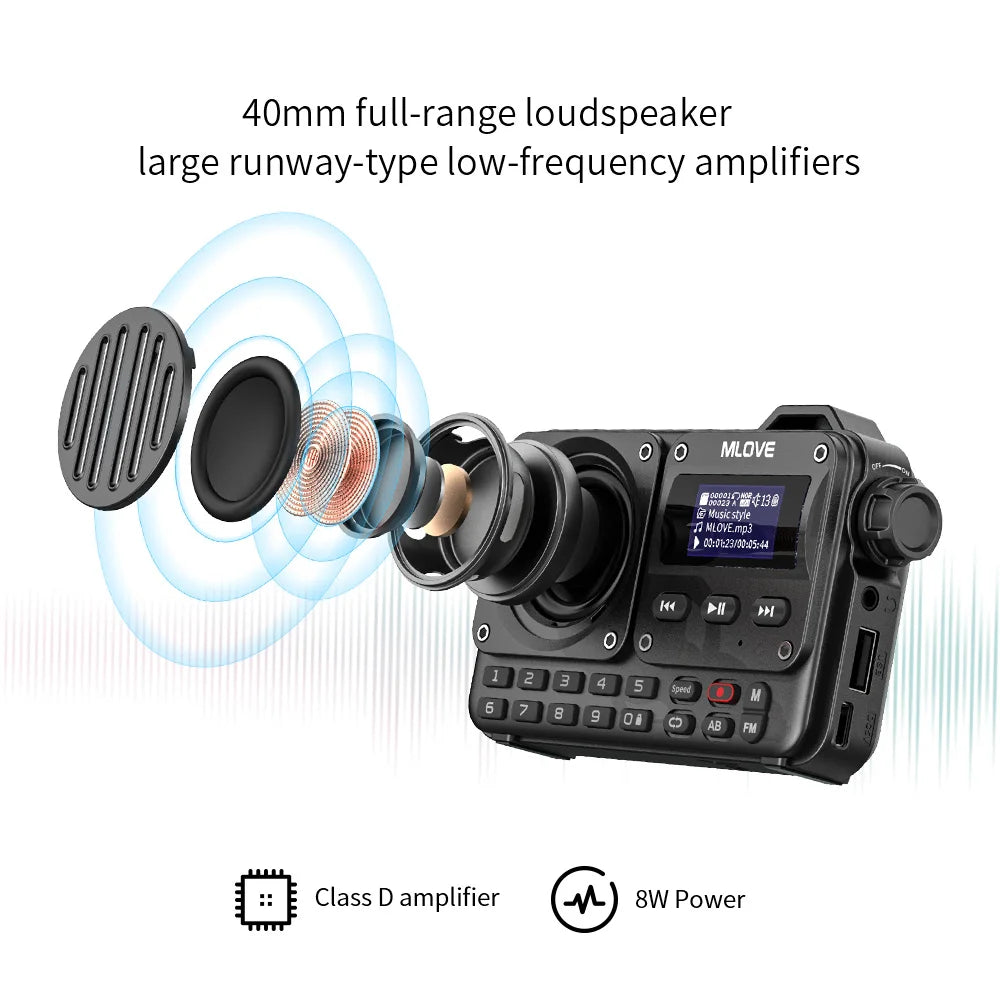 Super-Portable Bluetooth FM Radio