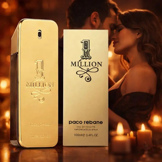 Paco Rabanne 1 Million Eau de Toilette for Men 100ml 3.4oz Long Lasting Woody Spicy Cologne Fragrance Spray Gift for Him