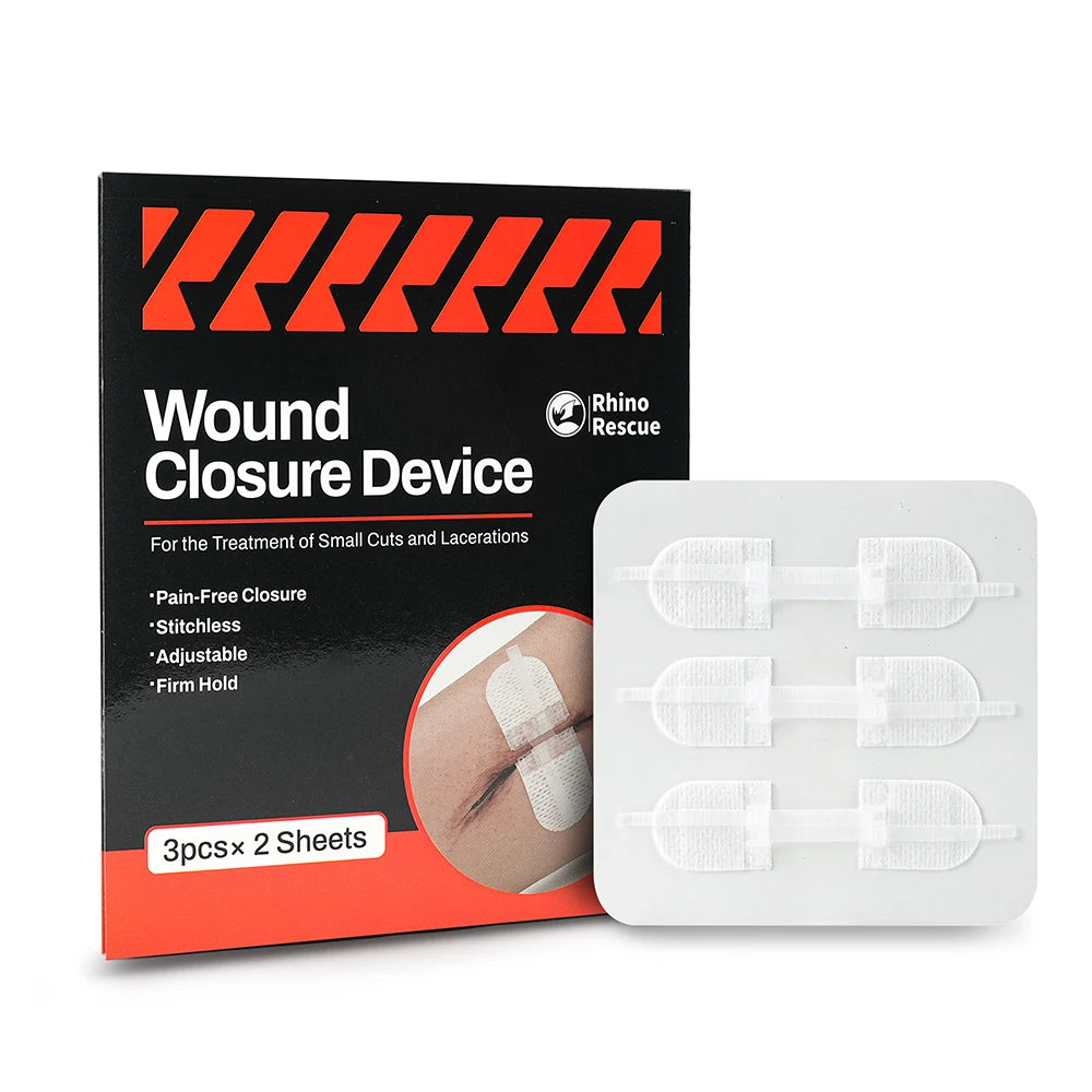 RHINO RESCUE Zip Stitch Adhesive Bandages 6pcs