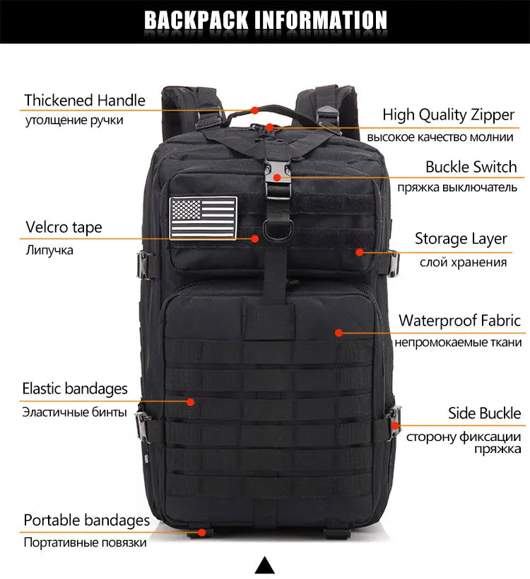 Tactical Backpack 50L/35L/25L