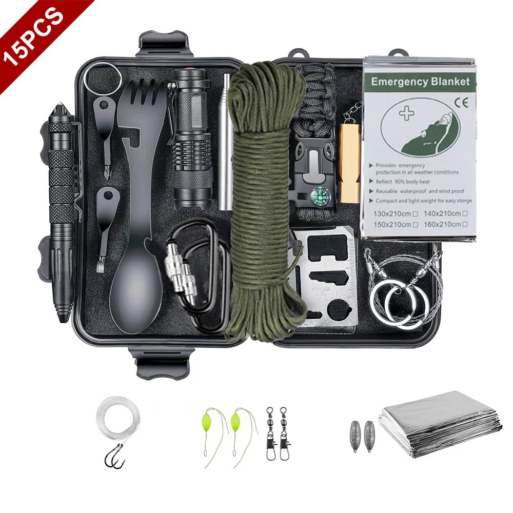 Survival Emergency Kit 15 in 1